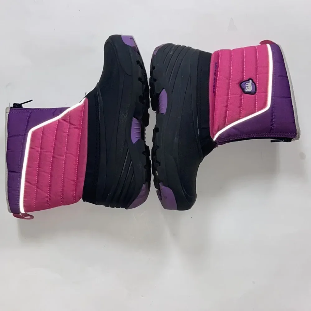 ARCTIC SHIELD SNOW COLOR PINK BLACK PURPLE GIRL SHOES BOOTS SIZE 4